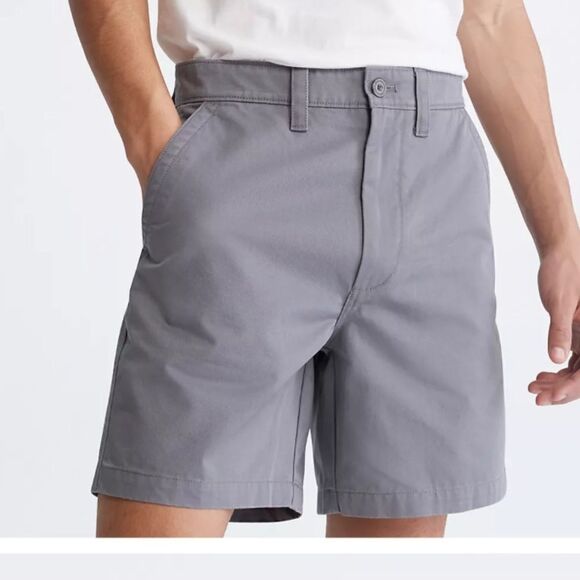 Calvin Klein Men’s Charcoal Gray Cargo Shorts Size W32 Style# 4142CK - Picture 1 of 14